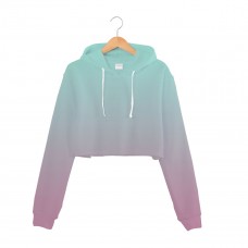 Full Sublimation Women Crop Top Hoodie