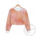 Women Crop Top Sweatshirt with Full Sublimation Printing