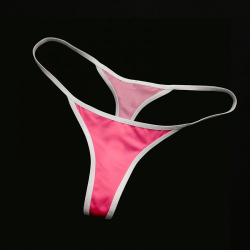 95% cotton thongs underwear with white or pink tape